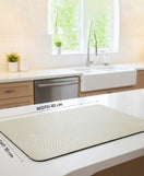 Anti-Slip Dish Drying/Dining Table Mat-Modern Textured Abstract Design