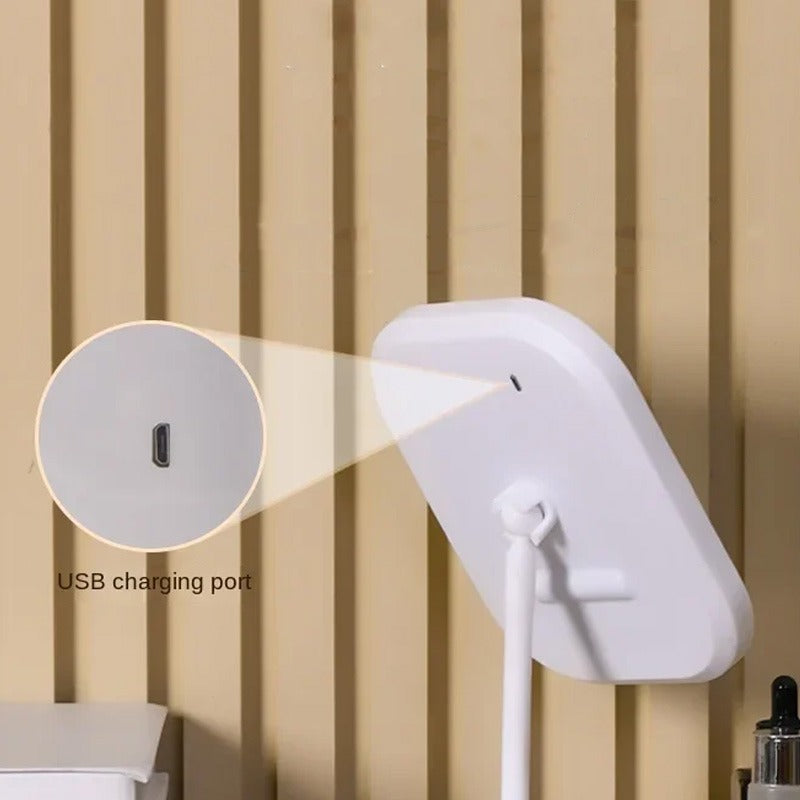Modern Desktop Vanity Mirror 3 Color Light LED
