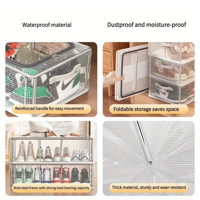 Shoe Storage Box With Steel Frame-Small