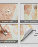 Anti-Slip Dish Drying/Dining Table Mat-Blushing Earth Tones Design