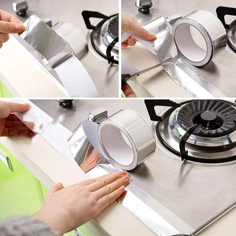 Heat Resistant Aluminum Foil Tape Waterproof Adhesive