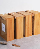 Wooden Rice Jar Box Premium Kitchen Storage Container