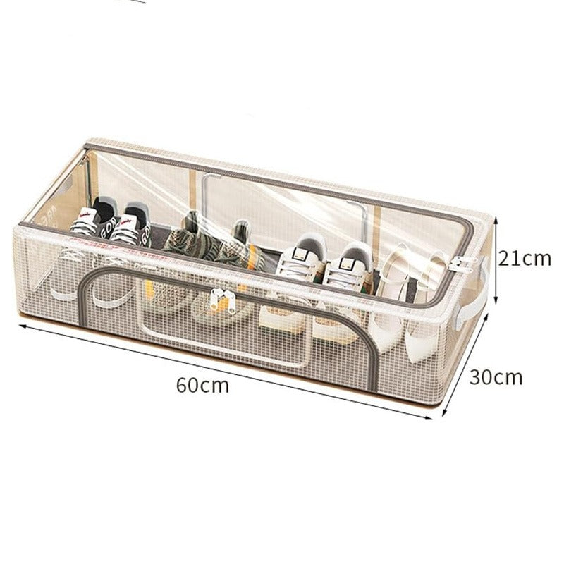 Shoe Storage Box With Steel Frame-Large