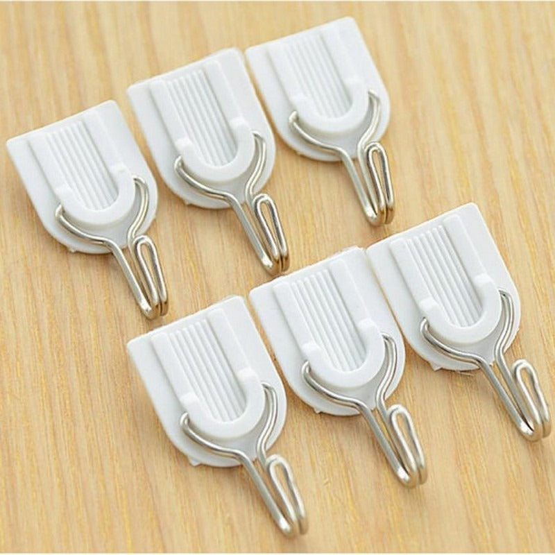 6Pcs Magic Sticky Hooks