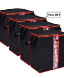 Blanket Cloth Bag Black Pack Of 4