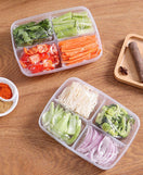 4 Grids Food Fruit Storage Box