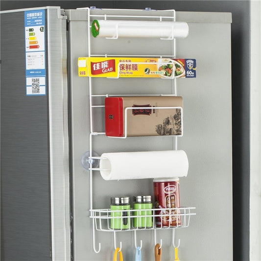 5-Tier Multi-Functional Storage Shelf For Hanging On The Fridge