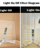 Acrylic LED Board With Stand & Colors