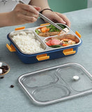 3 Compartment Lunch Box Stainless Steel