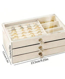 Acrylic 3 Drawer Jewelry Organizer
