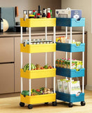 4 Tier Smart Cart Storage Shelf