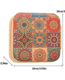Premium Mini Jewelry Organizer Box Vintage Floral Design