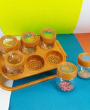 6 Pcs Masala Rack With Spoons