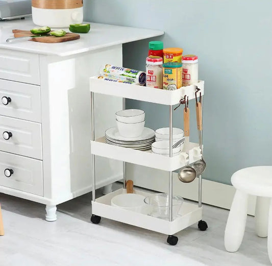 3-Tier Trolley Organizer With Wheels
