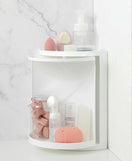 360° Rotatable Corner Bathroom Storage Organizer