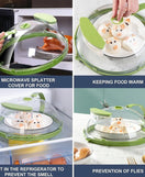 Microwave Splatter Cover With Water Steamer