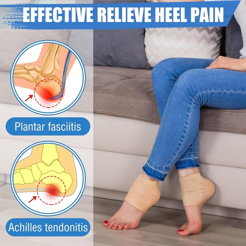 Silicone Heel Protector Moisturizing Gel Socks 1 Pair