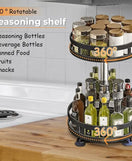 360° Rotating Storage Rack Organizer Round