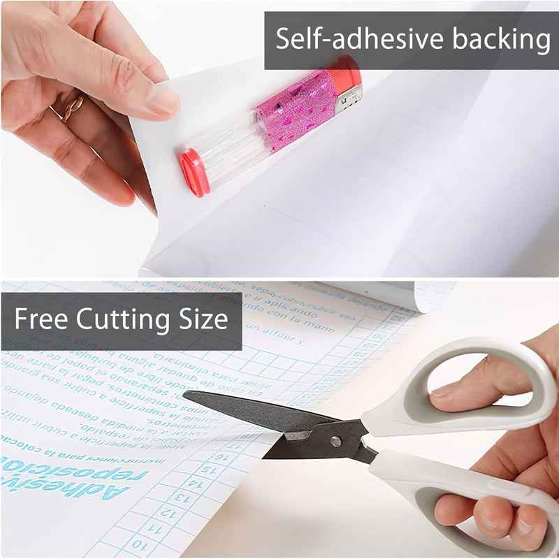 White Adhesive Paper Sheet 60 x 200 cm