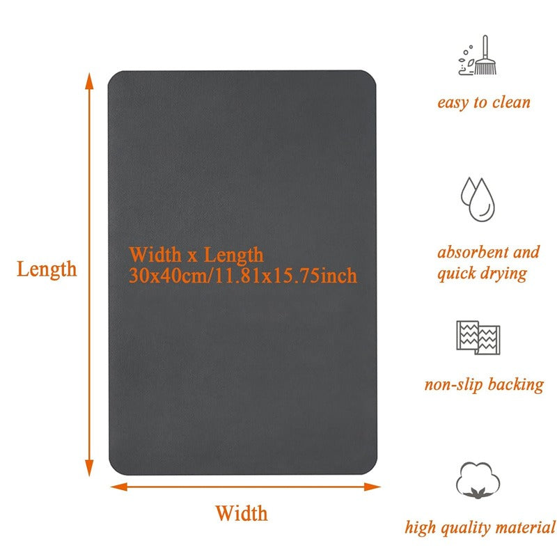 Anti-Slip Dish Drying/Dining Table Mat-Colorful Design