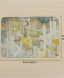 Anti-Slip Dish Drying/Dining Table Mat-Rustic Abstract Design