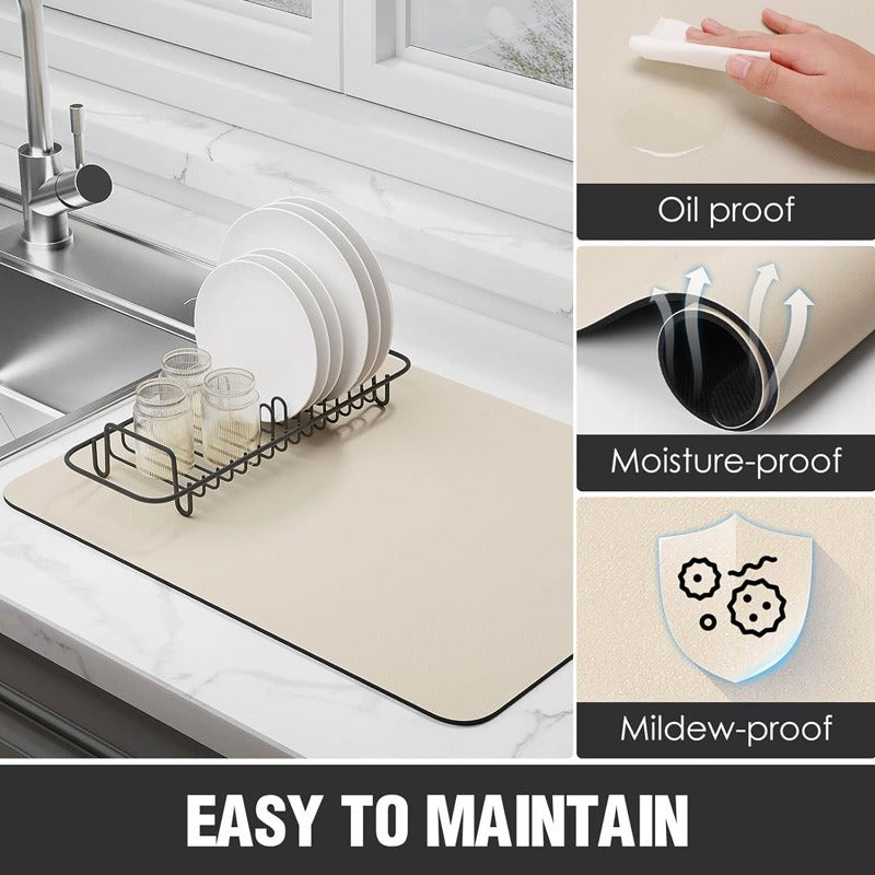 Anti-Slip Dish Drying\/Dining Table Mats-Water Absorbent