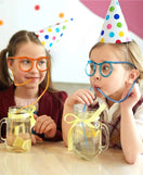 Creative Eyeglasses Straw Drinking