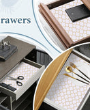 Anti-Slip Drawer Line Gold PVC Sheet Roll