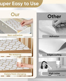 Anti-Slip Drawer Line Gold PVC Sheet Roll