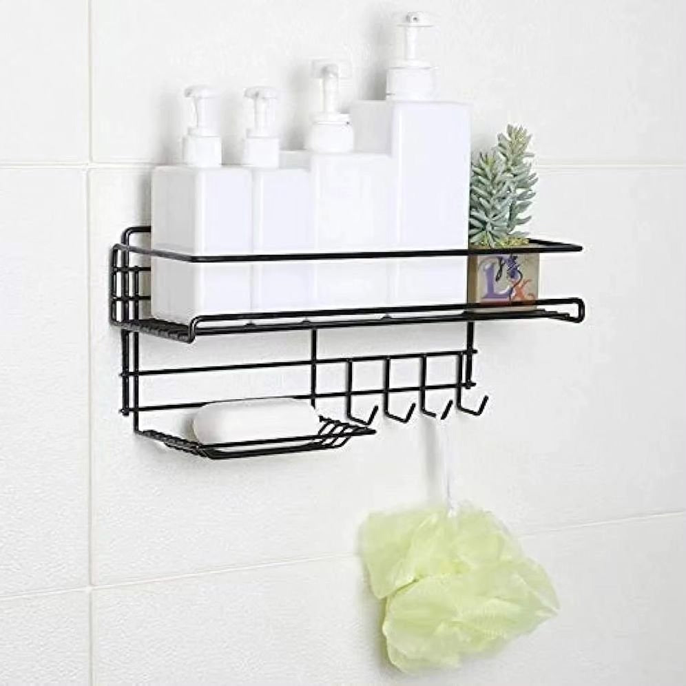 Bathroom Storage Shelf With Soap Dish