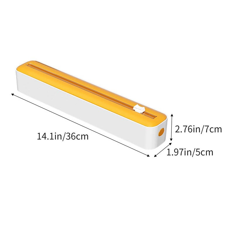 Plastic Food Wrap Dispenser With Cutter