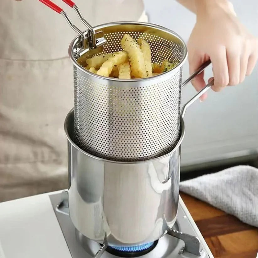 Deep Frying Pot Stainless Steel