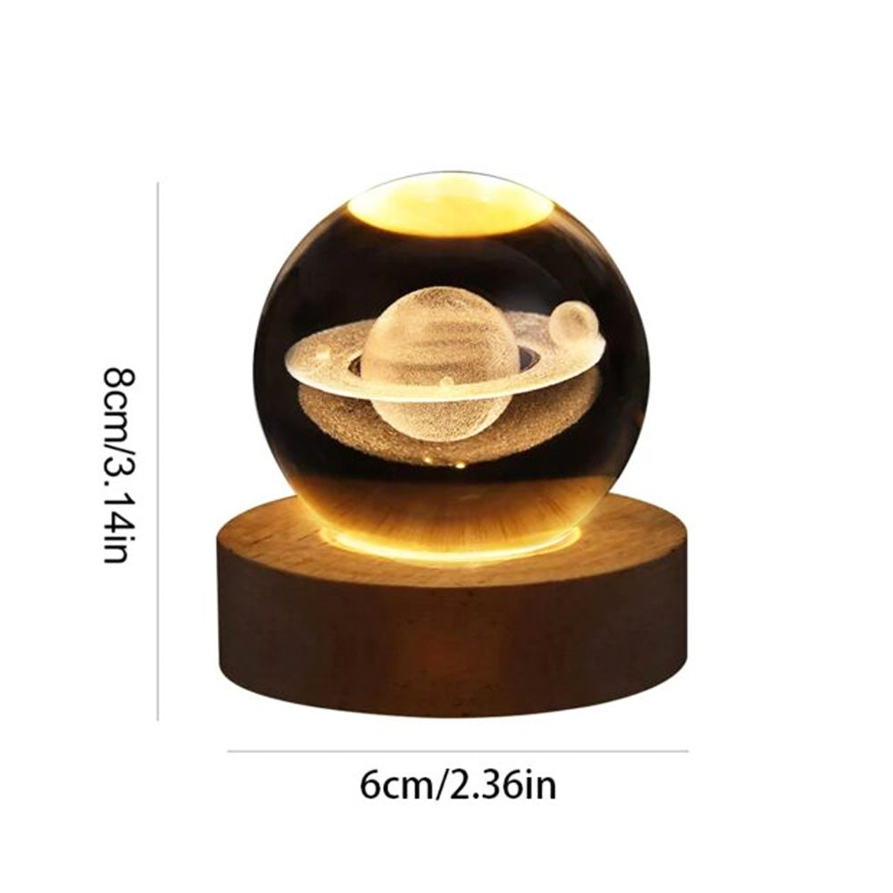 3D Crystal Ball LED Night Light