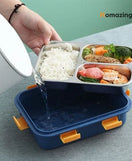 3 Compartment Lunch Box Stainless Steel