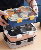 3 Compartment Lunch Box Stainless Steel