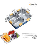 3 Compartment Lunch Box Stainless Steel