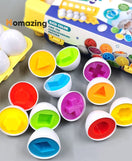 Educational Matching Eggs 3D Puzzle Game 12Pcs