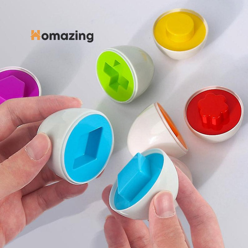 Educational Matching Eggs 3D Puzzle Game 12Pcs