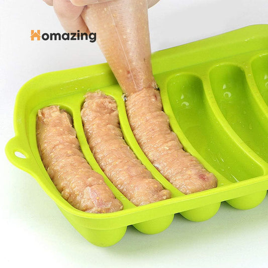 Silicone Chicken Seekh Mold With Lid