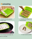 Silicone Chicken Seekh Mold With Lid