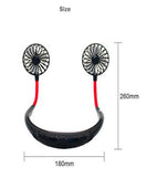 Mini USB Rechargeable Neck held Colar Fan Portable