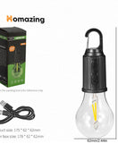 Rechargeable Hanging Bulb Light With 3 Modes