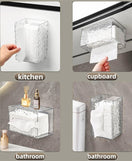 Wall-Mounted Acrylic Tissue Box Holder