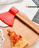 Bamboo Handle Pizza Rolling Cutter Steel