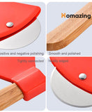 Bamboo Handle Pizza Rolling Cutter Steel