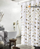 Shower Curtain Liner with Hooks Waterproof