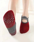 Women Anti-Slip Yoga Socks With Strip 1 Pair