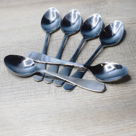 6 Pcs Rice Spoons Stainless Steel