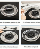 Aluminium Foil Stove Oil-Proof Cleaning Pad Covers 10pcs