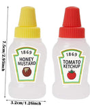 Mini Plastic Squeeze Bottle Pack Of 2